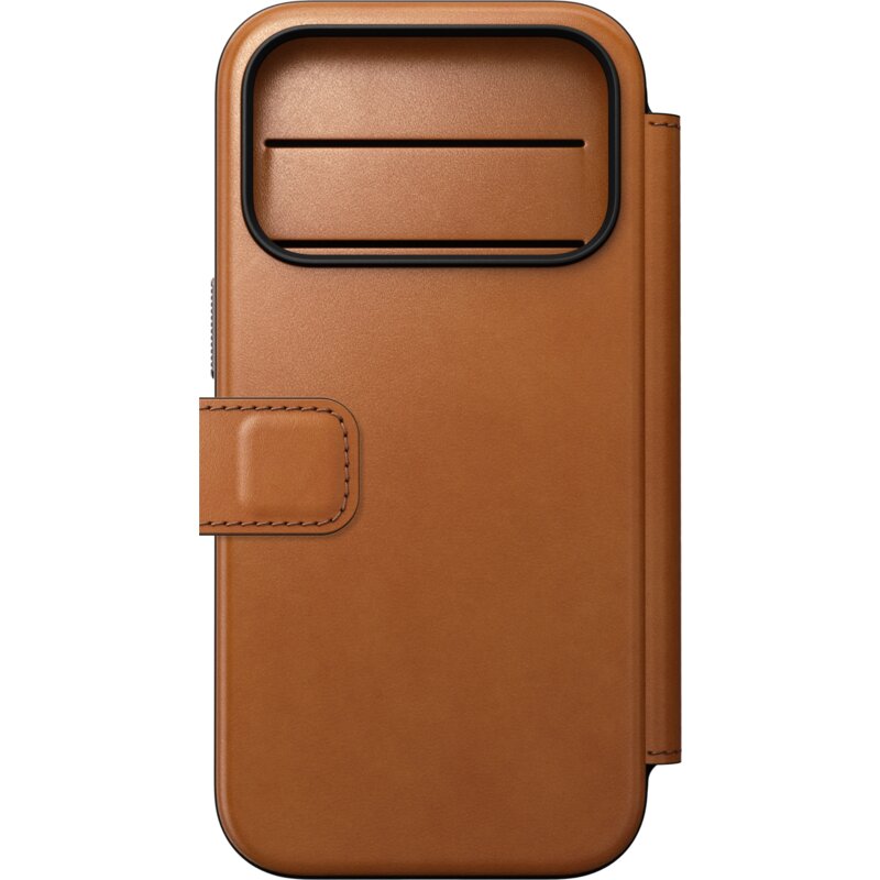 Etui NOMAD Modern Leather Folio do Apple iPhone 17 Pro/18 Pro Jasnobrązowo-czarny