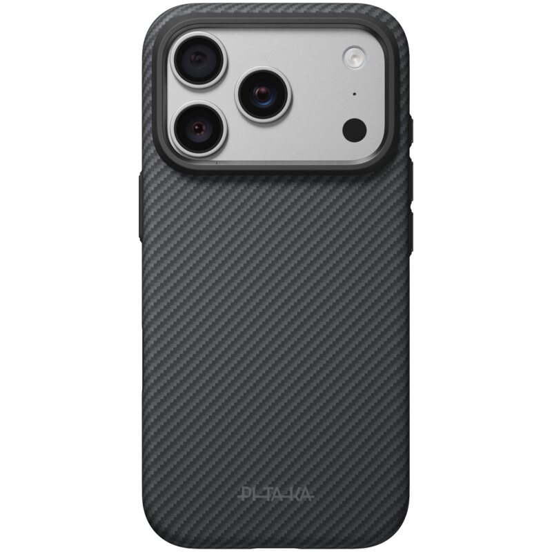 Etui PITAKA Summa Case MagSafe do Apple iPhone 17 Pro/18 Pro Czarno-szary