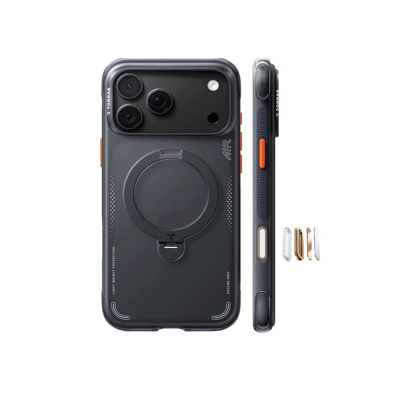 TORRAS Ostand Q3 Air do iPhone 18 Pro Max / 17 Pro Max MagSafe (bla
