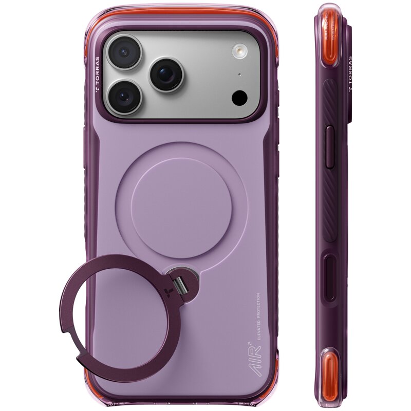 TORRAS Ostand Q3 Air Pro do iPhone 18 Pro / 17 Pro MagSafe (violet