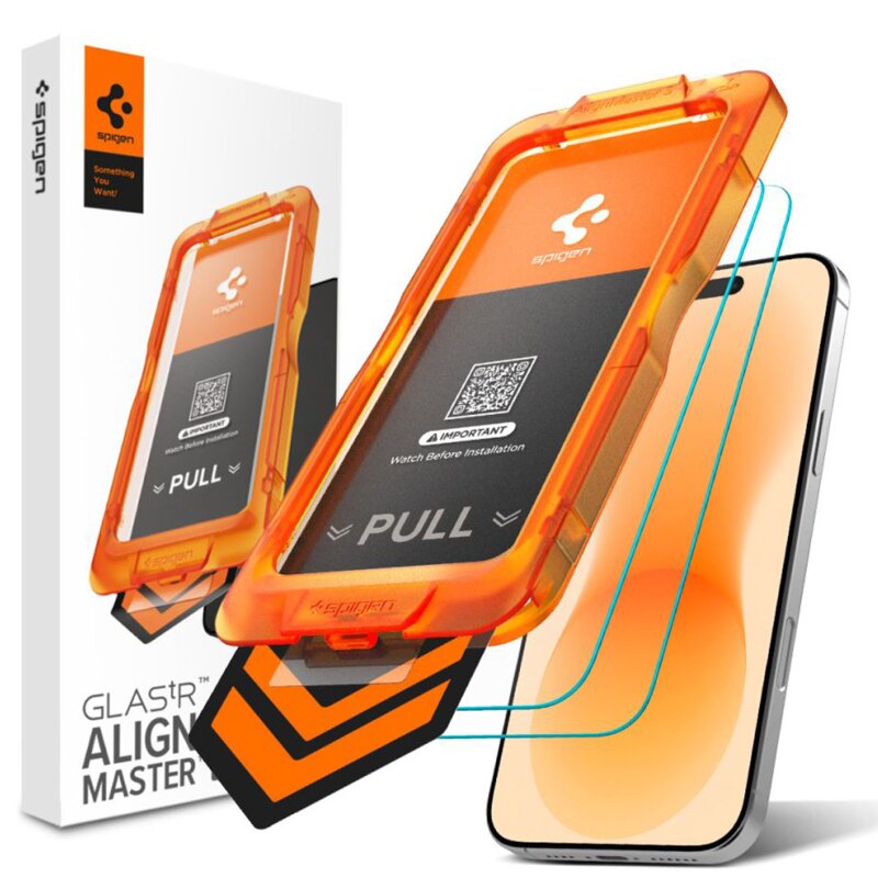 Szkło hartowane SPIGEN ALM S Glas.TR Slim do Apple iPhone 17 Pro Max/18 Pro Max (2 szt.)