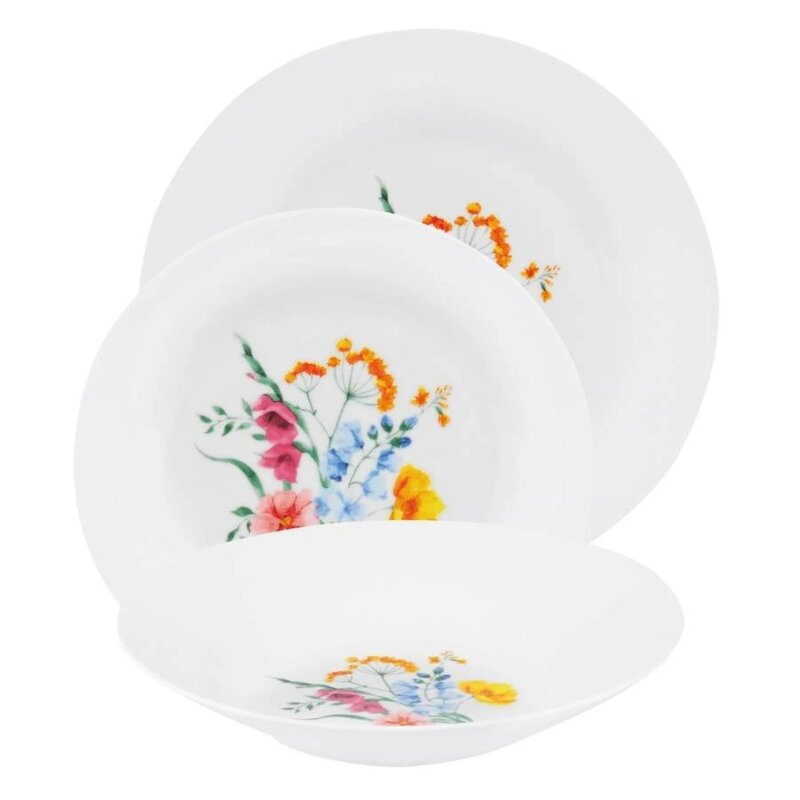 Serwis obiadowy porcelanowy DOMOTTI Lilli 6 osób (18 elementów)