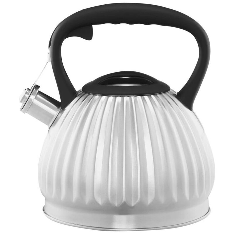 Czajnik AMBITION Curly 2.5L Srebrno-czarny