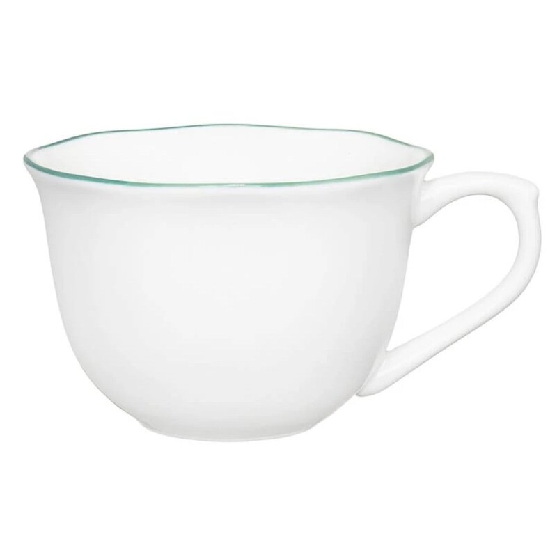 Serwis kawowy porcelanowy AMBITION Verge 6 osób (12 elementów) Biały