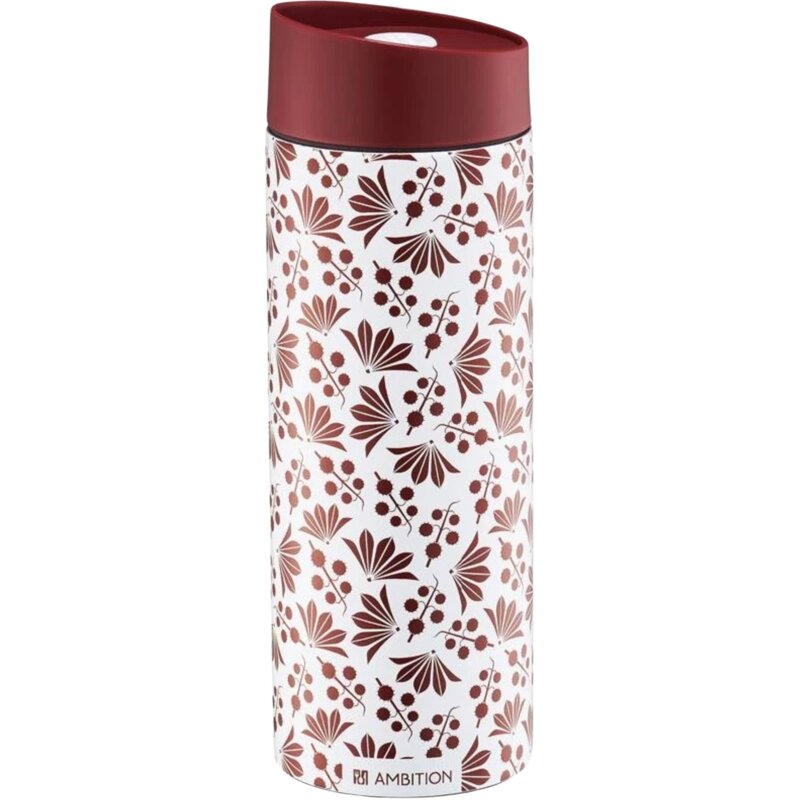 Kubek termiczny AMBITION Rubi Biało-czerwony 350 ml
