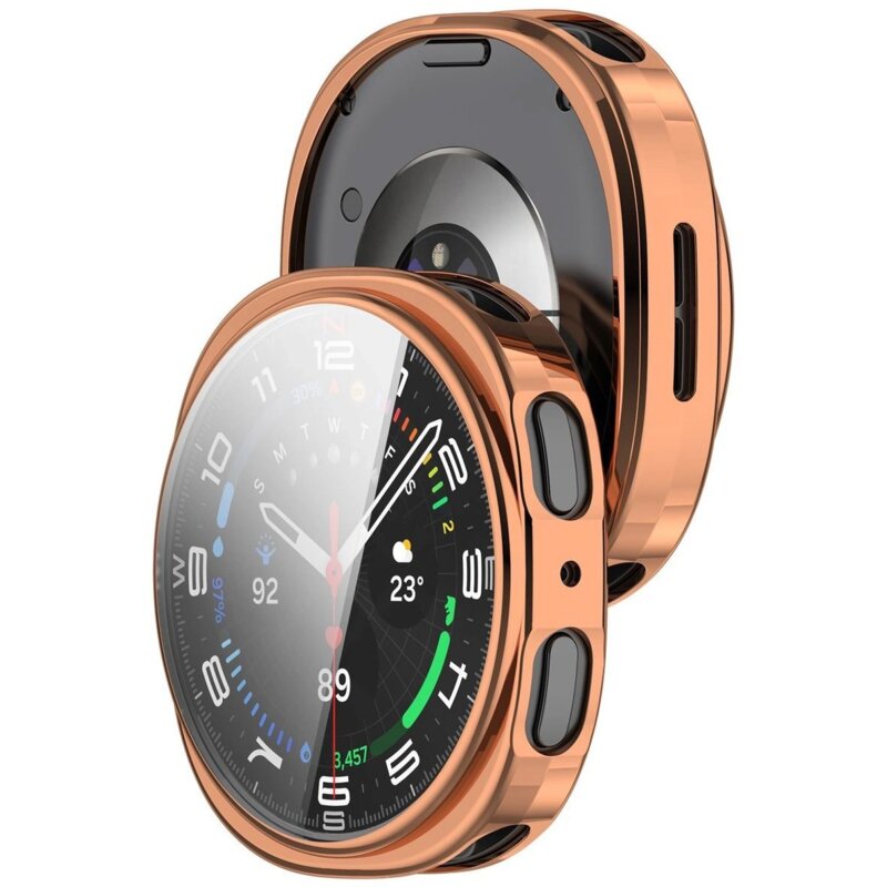 Etui BIZON Case Watch Felipe do Samsung Galaxy Watch 9/8 (40 mm) Różowo-złoty