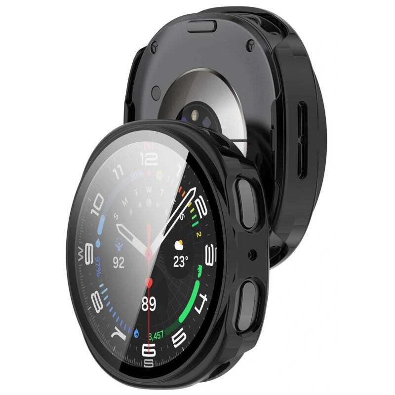Bizon ze szkłem do Samsung Galaxy Watch 8 40 mm czarny