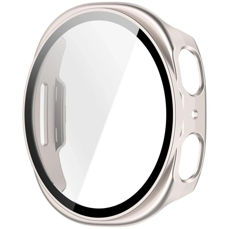 Bizon ze szkłem do Samsung Galaxy Watch 8 40 mm jasnobeżowy