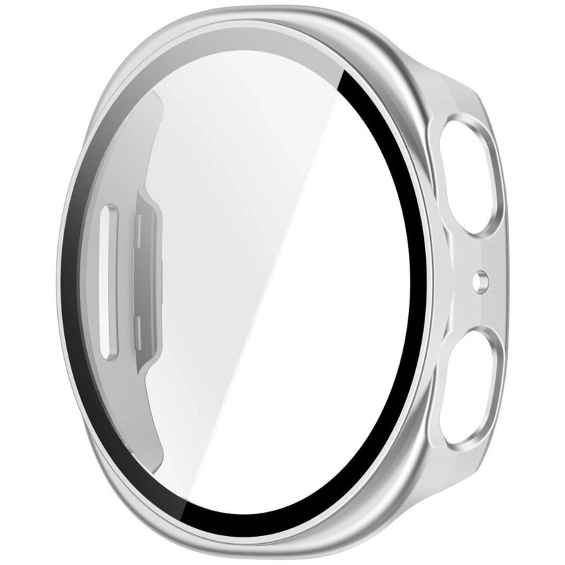 Bizon ze szkłem do Samsung Galaxy Watch 8 44 mm srebrny