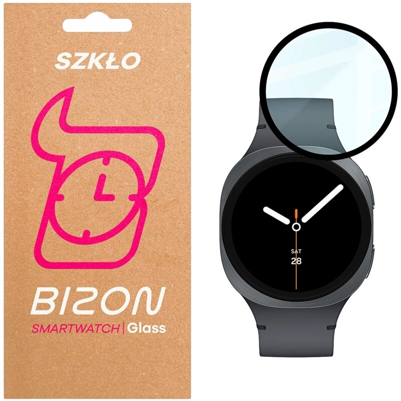 Szkło hybrydowe BIZON Watch Glass Edge Hybrid do Samsung Galaxy Watch 8/9 44 mm