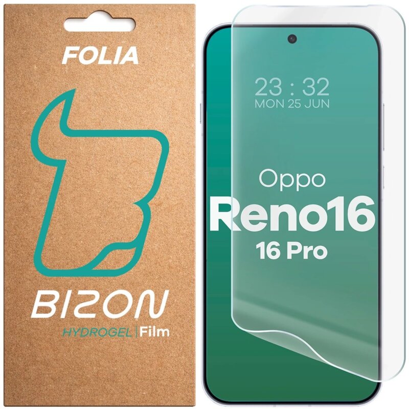 Folia hydrożelowa BIZON Film Hydrogel Front do Oppo Reno 16/Reno 16 Pro 5G