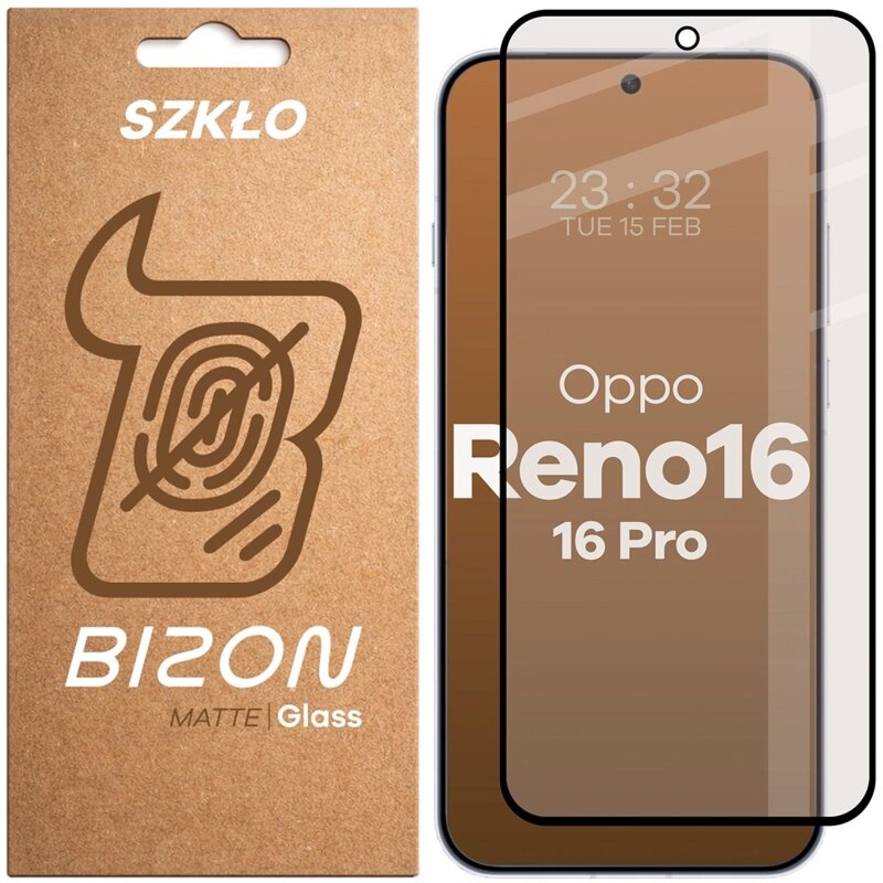 Szkło hartowane BIZON Glass Matte do Oppo Reno 16/16 Pro 5G
