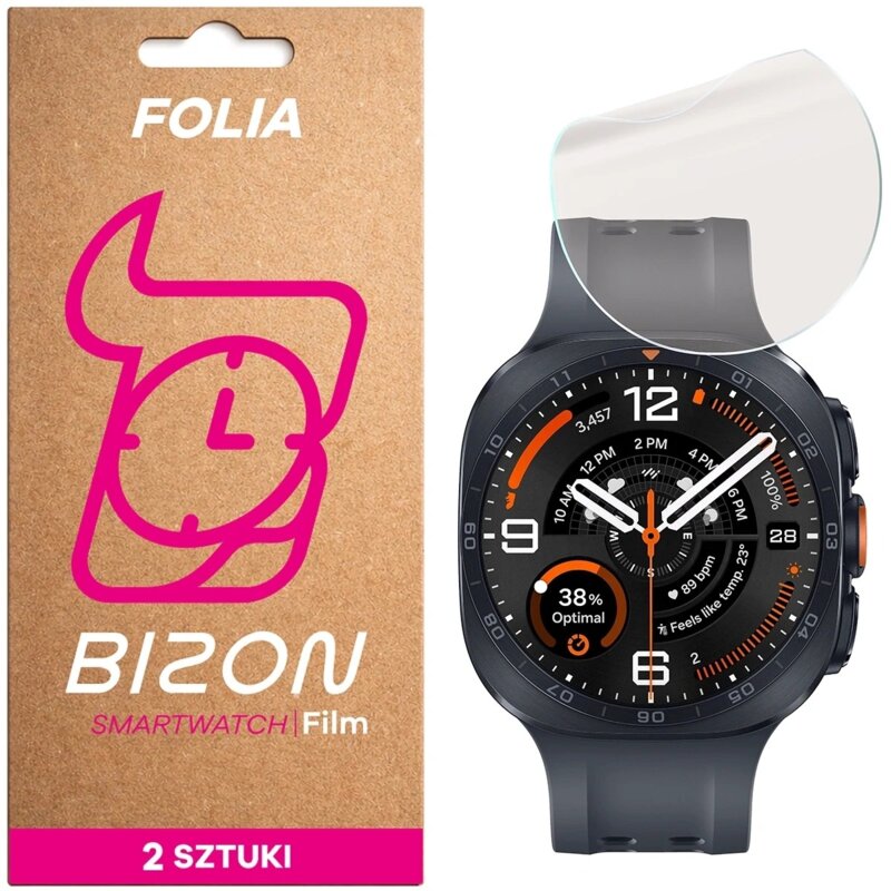 Folia ochronna BIZON Watch Film HydroGel do Samsung Galaxy Watch Ultra 2 2026 (47 mm) (2 szt.)