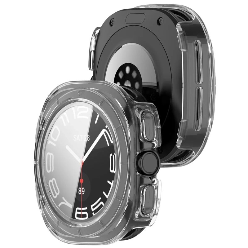 Etui BIZON Watch Adamo do Samsung Galaxy Watch Ultra 2 47mm (2026) Przezroczysty