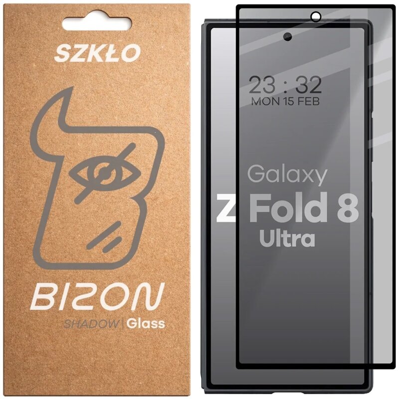 Szkło prywatyzujące BIZON EDGE Shadow do Samsung Galaxy Z Fold 8 Ultra