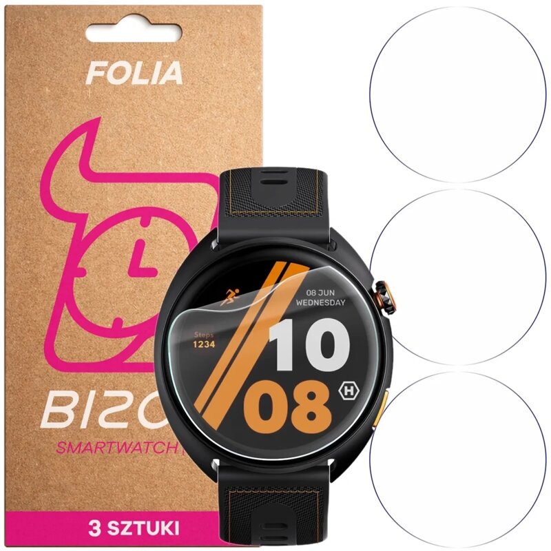 Folia hydrożelowa BIZON Watch Film HydroFlex do Hammer Ventus Pro (3 szt.)