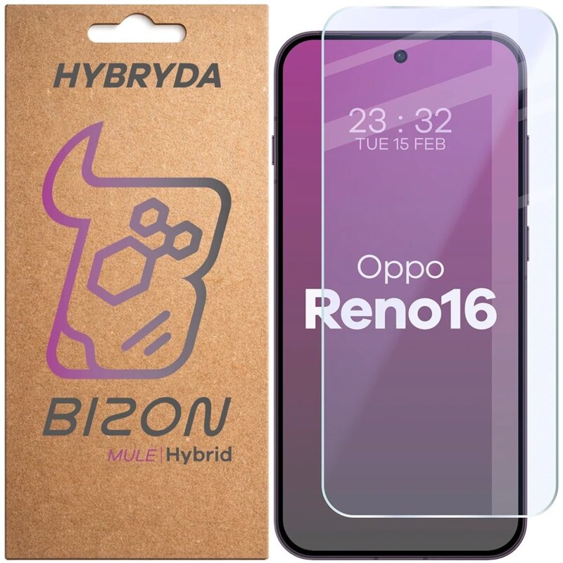 Szkło hybrydowe BIZON Hybrid Mule do OPPO Reno 16 5G