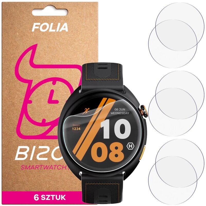 Folia ochronna BIZON Watch Film HydroFlex do Hammer Ventus Pro (6 szt.)