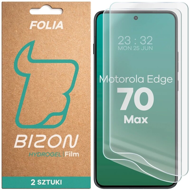 Folia hydrożelowa BIZON Film Hydrogel Front Duo do Motorola Edge 70 Max (2 szt.)