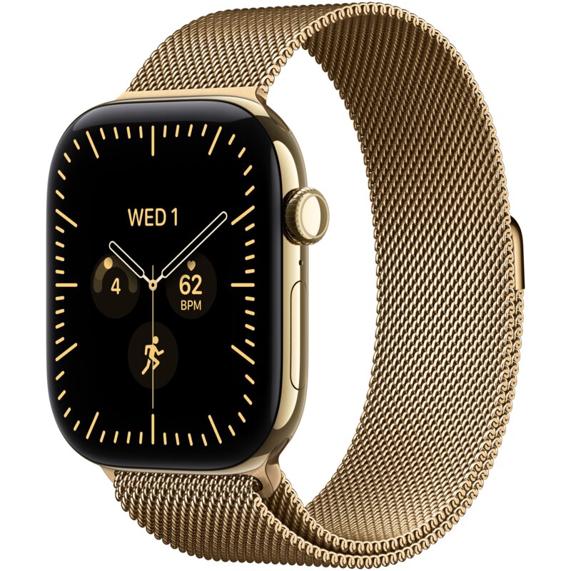 Apple Watch Series 12 GPS + Cellular Koperta z tytanu złoty 42mm bransoletka mediolańska