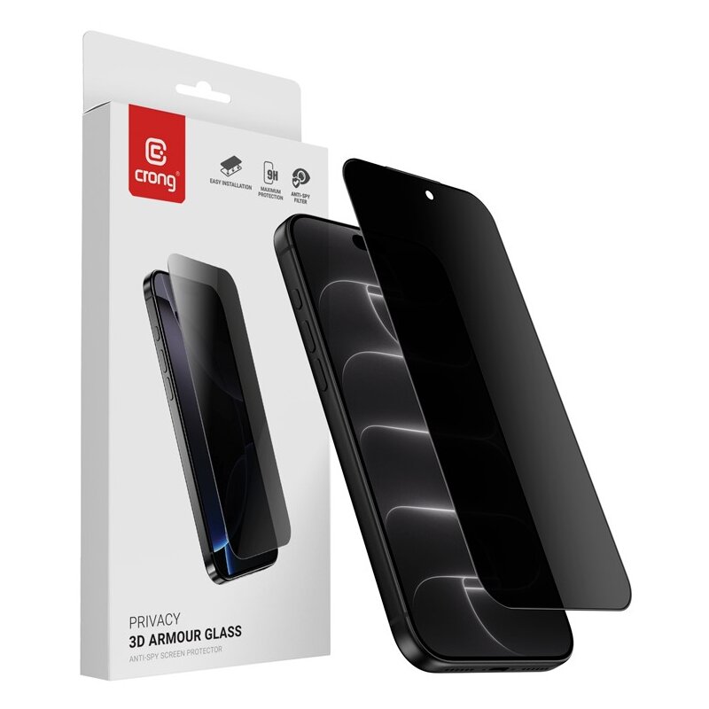 Szkło prywatyzujące CRONG Privacy 3D Armour Glass do Apple iPhone 18 Pro Max