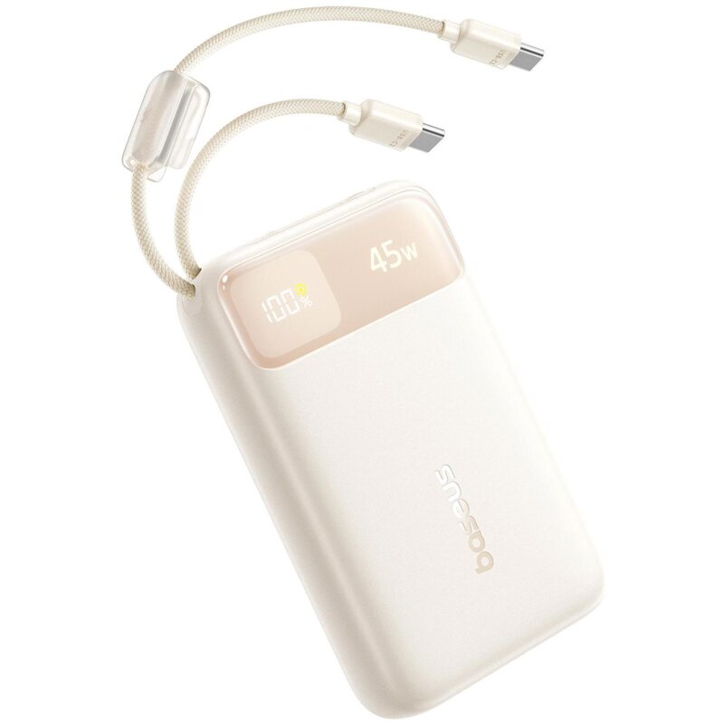 Powerbank BASEUS EnerFill FC11 20000 mAh 45W Beżowy