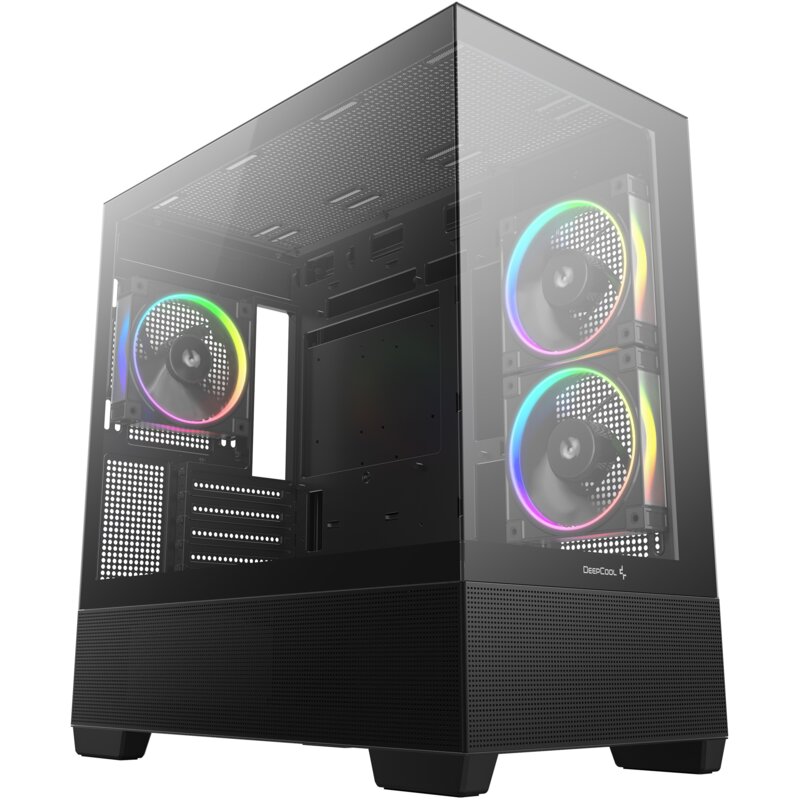 Obudowa DEEPCOOL CG380 3F + Chłodzenie wodne LE360 V2 + Zasilacz PL650D