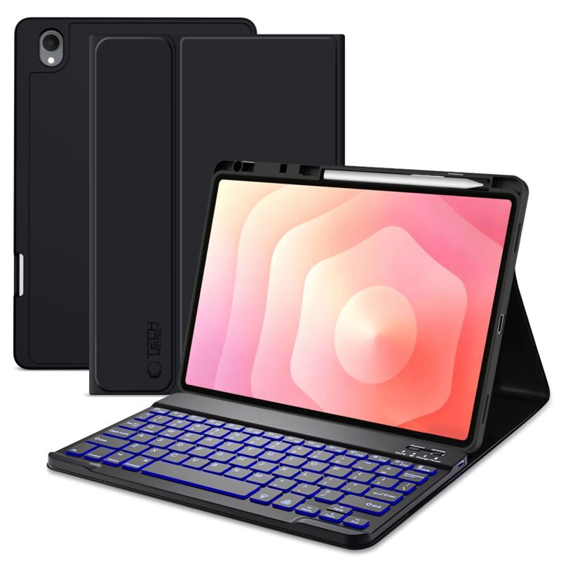 Etui na Samsung Galaxy Tab S12+ Plus 12.6 TECH-PROTECT SC Pen Czarny + Klawiatura
