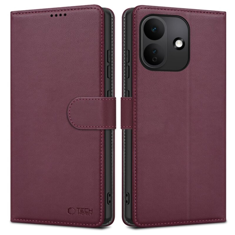 Etui TECH-PROTECT Wallet do Xiaomi Redmi Note 17 Pro MAX 5G Bordowy
