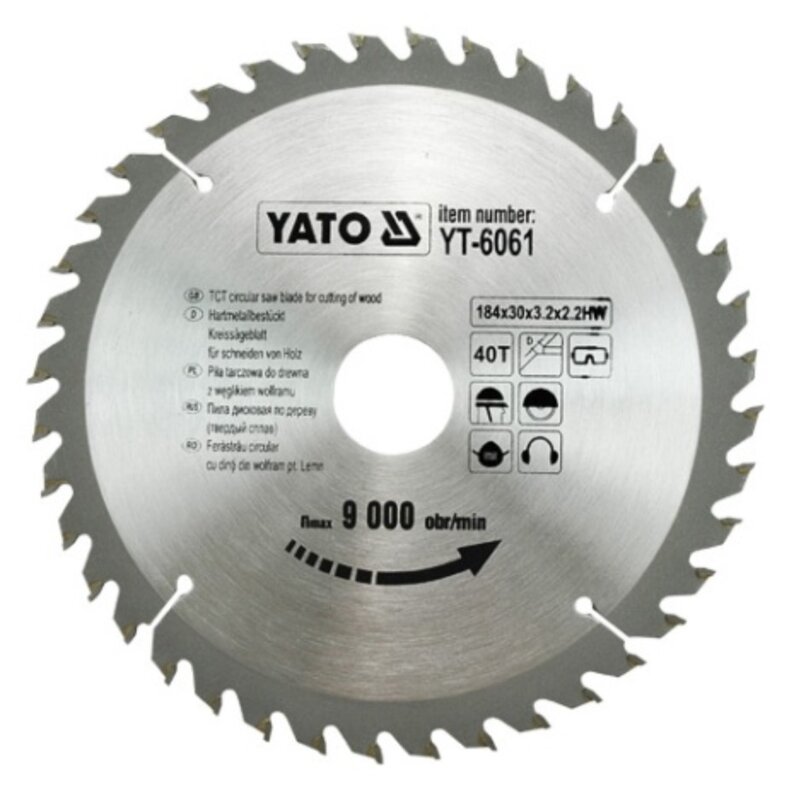 Tarcza do cięcia YATO YT-6061 184 mm