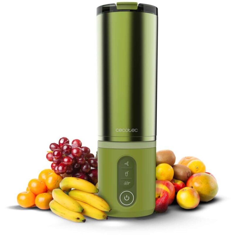 Blender personalny CECOTEC Power Titanium Shake2Go Olive Steel