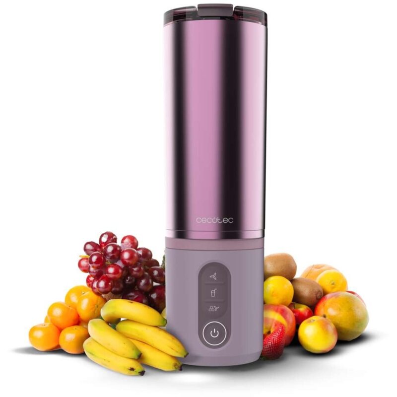 Blender personalny CECOTEC Power Titanium Shake2Go Candy Steel