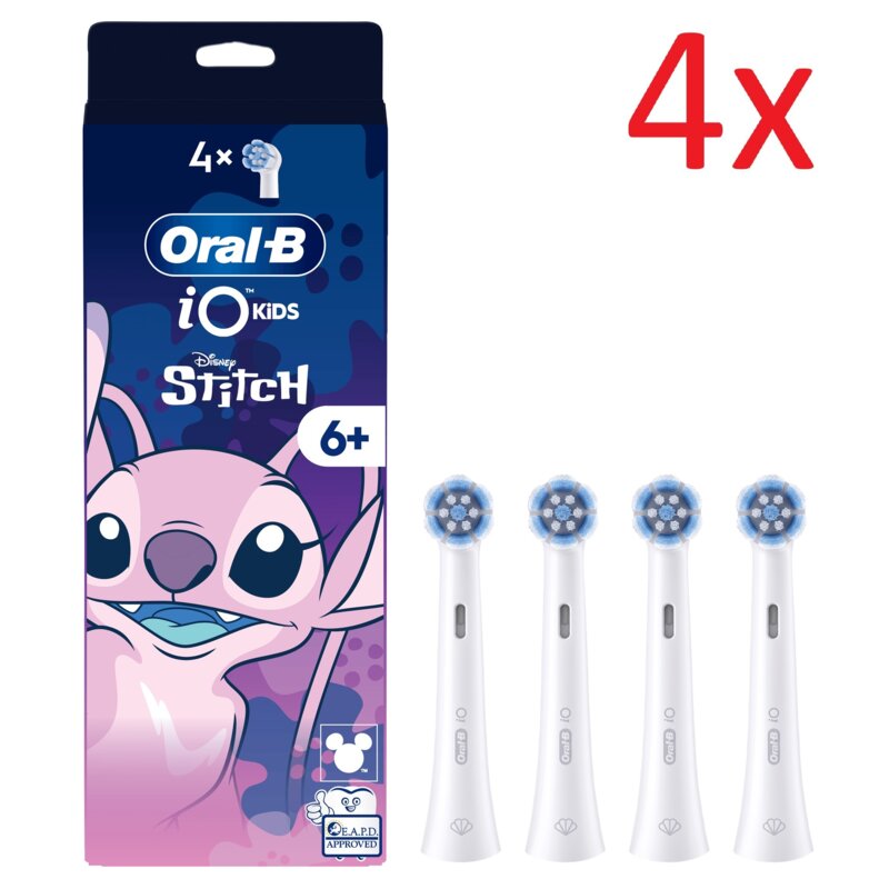 Oryginalna końcówka szczoteczki ORAL-B iO Stitch Różowy (4 szt.) (Delikatna dla dziąseł)