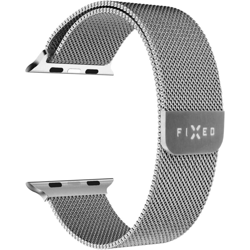 Pasek FIXED Mesh Strap do Apple Watch do koperty 38/40/41/42mm Srebrny