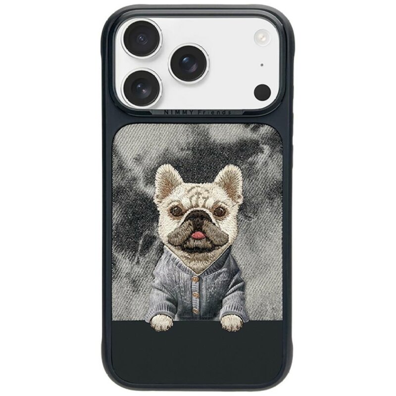 Etui NIMMY Gentle Pets Series Dog MagSafe do Apple iPhone 17 Pro/18 Pro Czarny