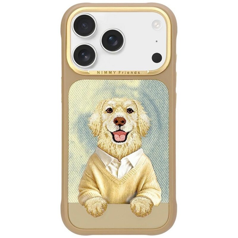 Etui NIMMY Gentle Pets Series Dog MagSafe do Apple iPhone 17 Pro/18 Pro Brązowy