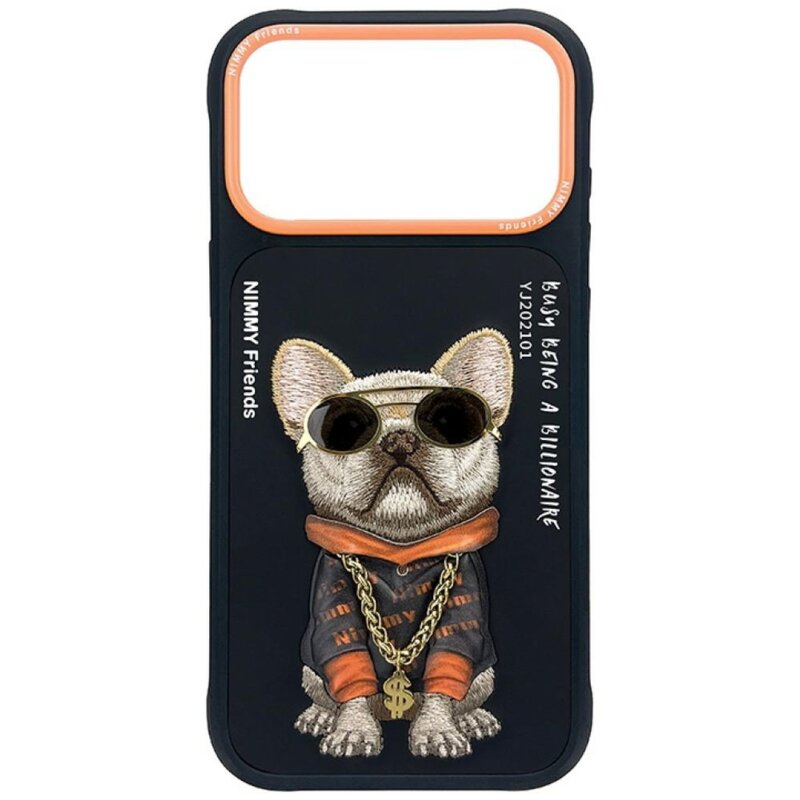 Etui NIMMY Glasses Cool Dog do Apple iPhone 17 Pro Max/18 Pro Max Czarny