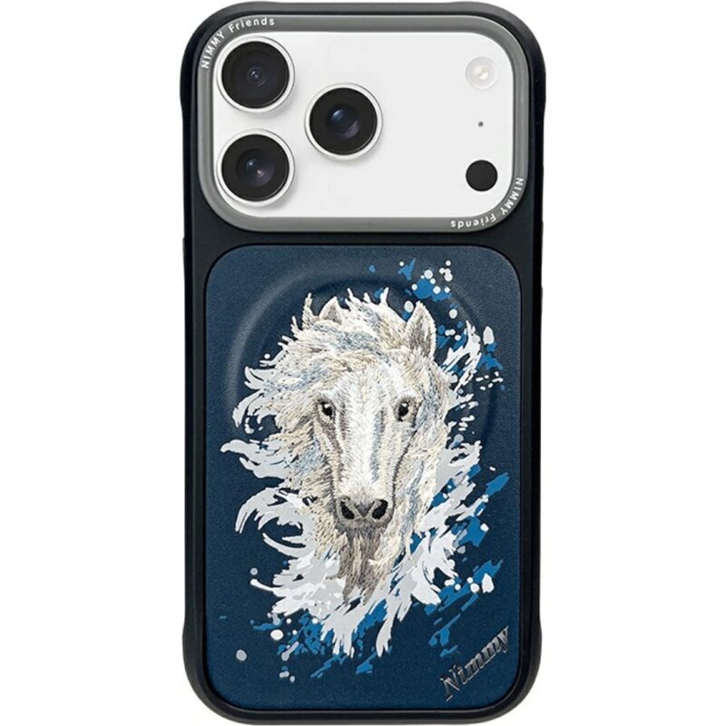 Etui NIMMY Koń MagSafe do Apple iPhone 17 Pro Max/18 Pro Max Granatowy