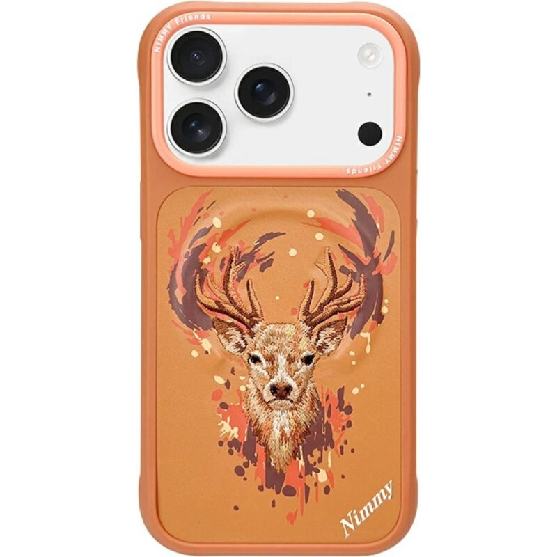Etui NIMMY Jeleń MagSafe do Apple iPhone 17 Pro/18 Pro Pomarańczowy