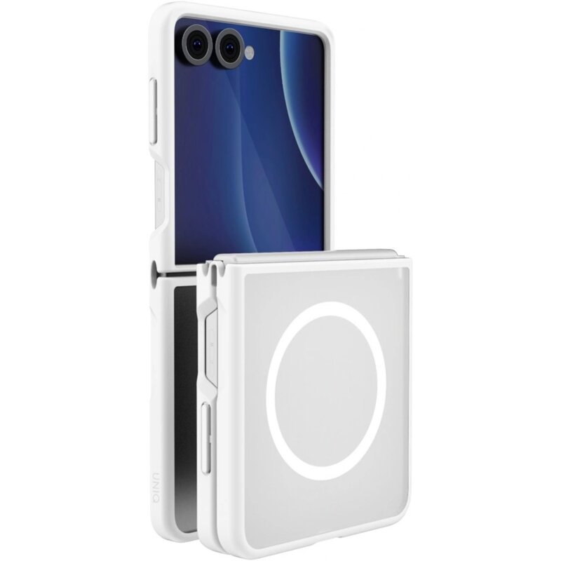 Etui UNIQ Veren AF MagClick Charging do Samsung Galaxy Z Flip 8 Biały