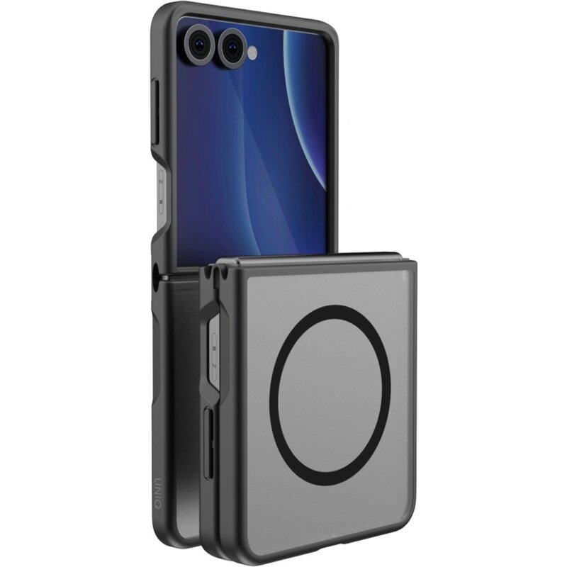 Etui UNIQ Veren AF MagClick Charging do Samsung Galaxy Z Flip 8 Czarny
