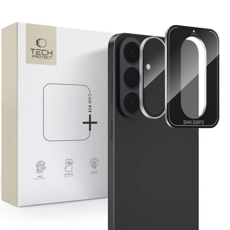 Nakładka na obiektyw TECH-PROTECT Camring Fit+ do Samsung Galaxy S26 FE Przezroczysty