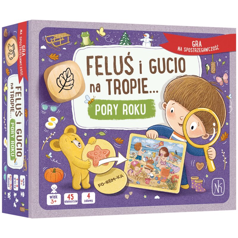 Gra edukacyjna NASZA KSIĘGARNIA Feluś i Gucio Na Tropie Pory Roku