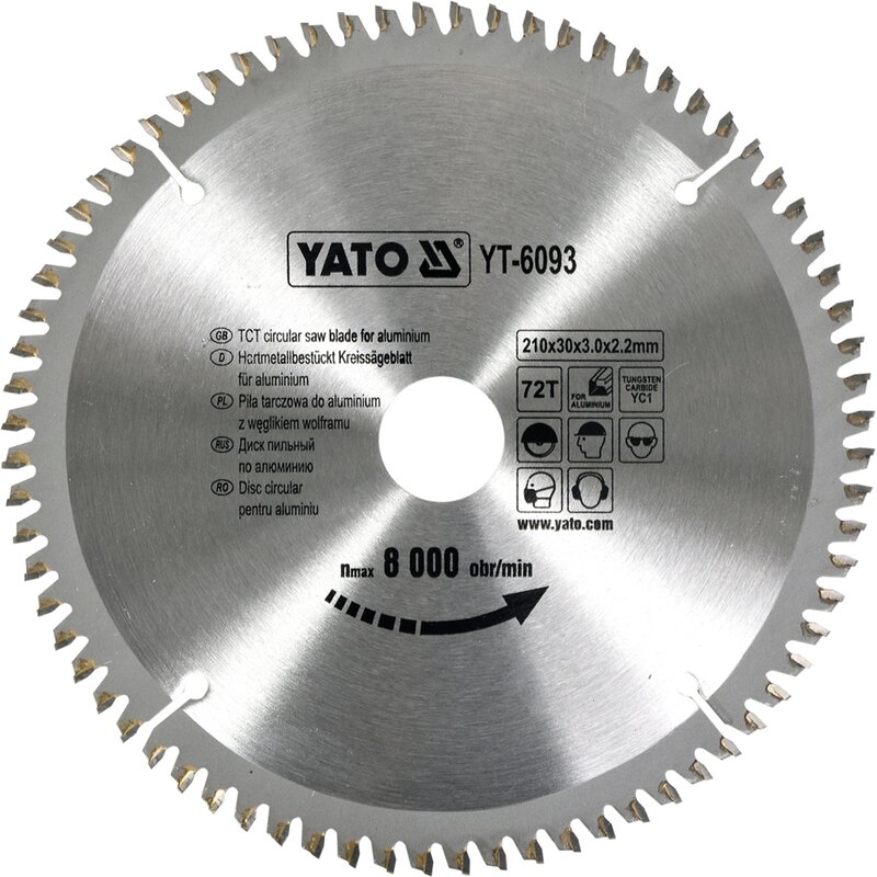 Tarcza do cięcia YATO YT-6093 210 mm
