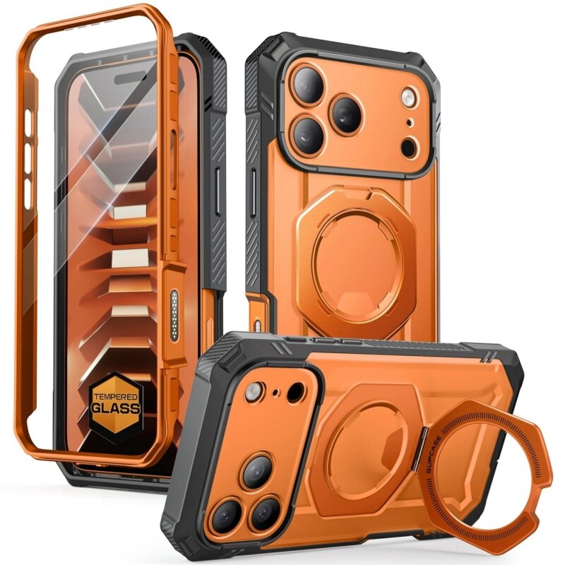 Etui SUPCASE Grip Pro Mag MagSafe do Apple iPhone 17 Pro Max/18 Pro Max Pomarańczowy