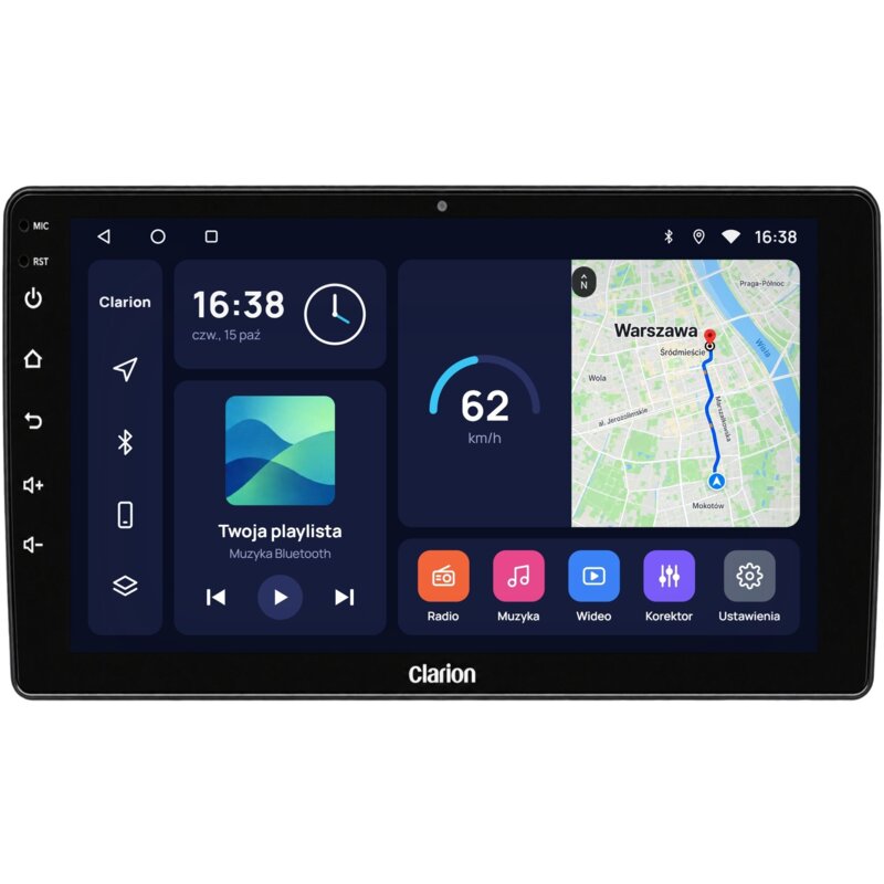 Samochodowy tablet multimedialny CLARION GL-300 (XD3326-4645-9) Bezprzewodowy CarPlay Android Auto