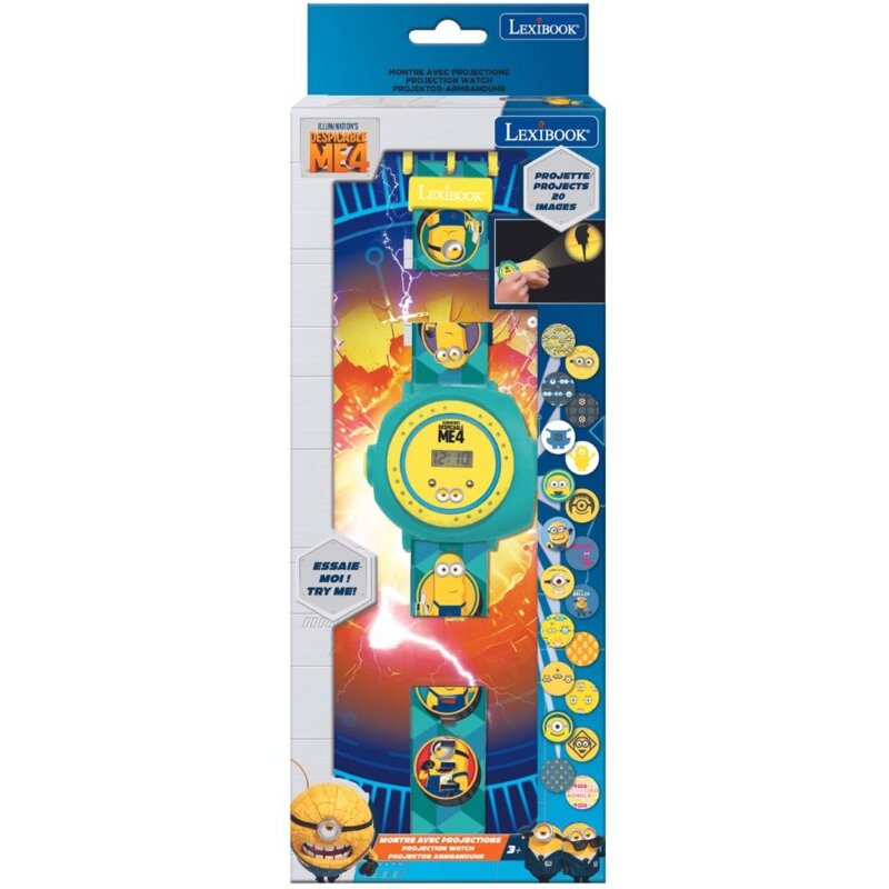 Zabawka zegarek z projektorem LEXIBOOK Minionki DMW050DES