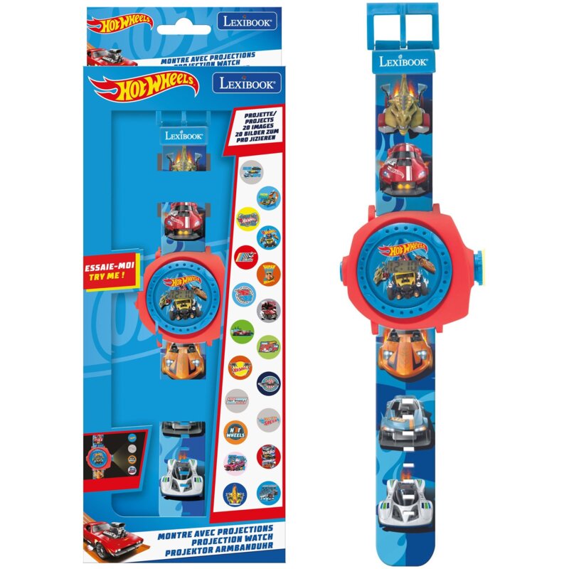 Zabawka zegarek z projektorem LEXIBOOK Hot Wheels DMW050HW