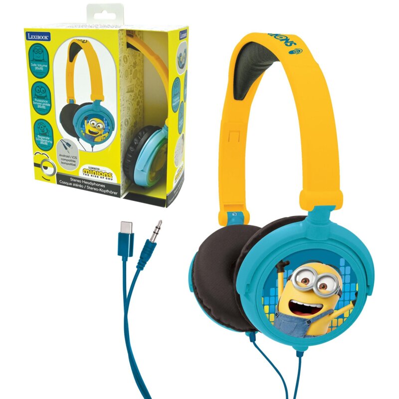 Zabawka słuchawki nauszne LEXIBOOK Minionki HP010DES