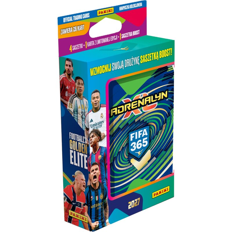KARTY PANINI FIFA 365 ADRENALYN XL 2027 MINI PUSZKA KOLEKCJONERSKA